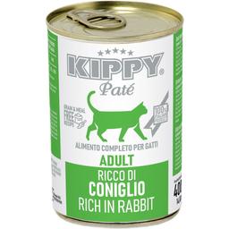 Вологий корм для котів Kippy паштет з кролятиною 400 г