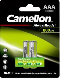 Аккумулятор Camelion 1,2V ААА R03-2BL 800 mAh Ni-MH Always Ready, 2 шт. (NH-AAA800АRBP2)
