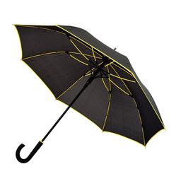 Зонт Bergamo Line, черный с желтым (7130008)