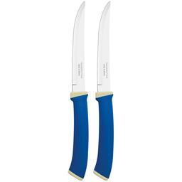 Набор ножей Tramontina Felice для стейков, гладкий, синий, 12,7 см (23493/215)