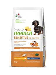 Монопротеиновый сухой корм для собак с чувствительным пищеварением Natural Trainer Dog Sensitive Adult Mini, лосось, 2 кг