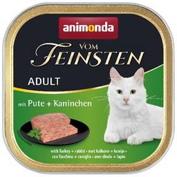 Вологий корм для котів Animonda Vom Feinsten Adult with Turkey + Rabbit, з індичкою та кроликом, 100 г