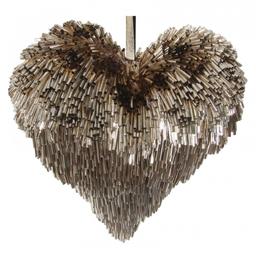 Украшение для елки Shishi Сердце, 15 см, золотой (50515)
