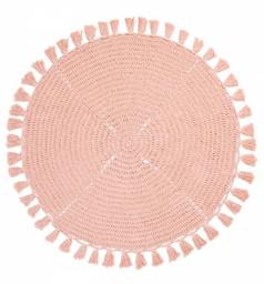 Килим Irya Olita pink, 100x100 см, персиковий (svt-2000022242875)