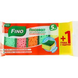 Губки кухонные Fino Пеноэффект крупнопористые 5+1 шт.