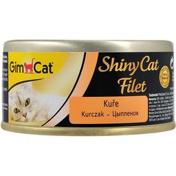 Вологий корм для котів GimCat ShinyCat Filet, з куркою, 70 г
