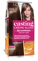 Фарба-догляд для волосся без аміаку L'Oreal Paris Casting Creme Gloss, відтінок 613 (Морозний глясе), 120 мл (A5714076)
