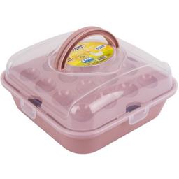 Контейнер для яиц Violet House Powder, 24 шт., розовый (0049 POWDER д/яиц 32)