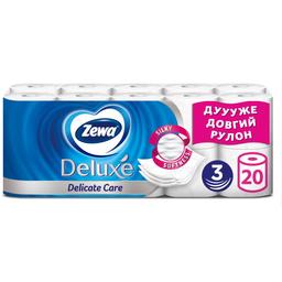 Туалетная бумага Zewa Deluxe, трехслойная, 20 рулонов