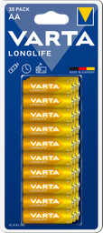 Батарейка Varta Long Life AA Bli Alkaline, 1,5 V, 30 шт. (4106101630)