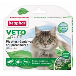 Краплі Beaphar Bio Spot On від бліх, кліщів та комарів для котів, 3 піпетки (15616)