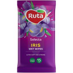 Вологі серветки Ruta Selecta Iris, 15 шт.