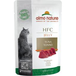 Вологий корм для котів Almo Nature HFC Cat Jelly тунець, 55 г