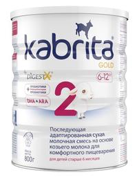 Адаптована суха молочна суміш на основі козячого молока Kabrita 2 Gold, 800 г