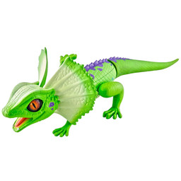 Интерактивная игрушка Robo Alive плащеносная ящерица, со световым эффектом, зеленый (7149-1)