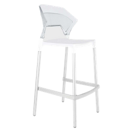 Барный стул Papatya Ego-S, белый (430999)