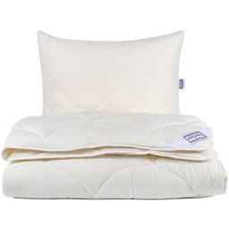 Ковдра з подушкою Lotus Home Cotton Extra, полуторна, молочна (svt-2000022304122)