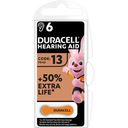 Батарейки для слухових апаратів Duracell Hearing Aid 13 PR48, 6 шт. (81546855)