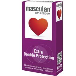 Презервативи Masculan Extra Double Protection особливо міцні з пухирцями 10 шт.