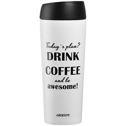 Термокружка Ardesto Coffee time Awesome, 450 мл, білий (AR2645DMW)