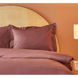 Комплект постельного белья Karaca Home Back To Basic sarabi, ранфорс, евростандарт, бордовый (svt-2000022300520)