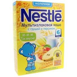Молочная каша Nestle Мультизлаковая с грушей и персиком 250 г