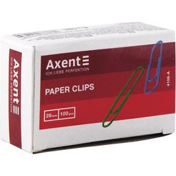 Скріпки Axent кольорові 28 мм 100 шт. (4106-A)