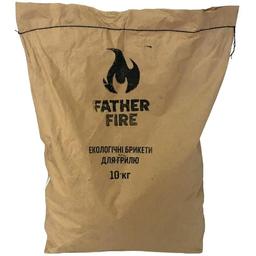 Брикети деревовугільні Father Fire, 10 кг