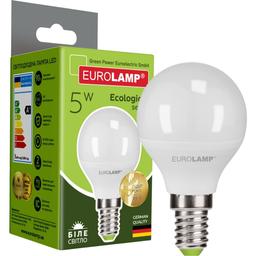 Светодиодная лампа Eurolamp LED Ecological Series, G45, 5W, E14 4000K (LED-G45-05144(P))