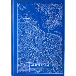 Книга записна Axent Maps Amsterdam A4 в клітинку 96 аркушів блакитна (8422-507-A)