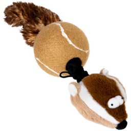 Игрушка для собак GiGwi Catch&fetch Барсук с 2-мя пищалками, 32 см (75075)