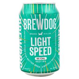Пиво BrewDog Lightspeed, светлое, 4%, ж/б, 0,33 л (877431)