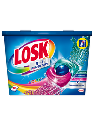 Капсули для прання Losk 3 в 1 Color, 18 шт.