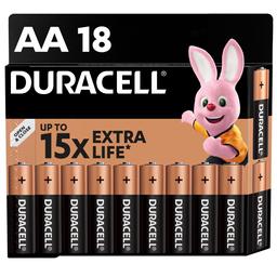 Лужні батарейки пальчикові Duracell 1,5 V АA LR6/MN1500, 18 шт. (737055)