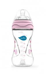Бутылочка для кормления Nuvita Mimic, антиколиковая, 250 мл, розовый (NV6030Pink)