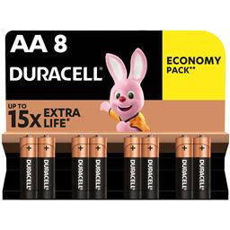 Лужні батарейки пальчикові Duracell 1,5 V АA LR6/MN1500, 8 шт. (706005)