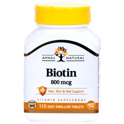 Харчова добавка Apnas Natural Біотин, 110 таблеток (1999574)