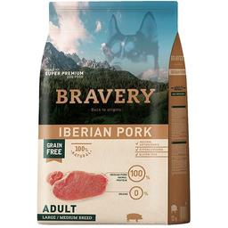 Сухой корм для взрослых собак средних и больших пород Bravery Iberian Pork Large Medium Adult, с иберийской свининой, 4 кг