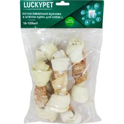 Кость баварская узловая Lucky Pet №2 L с мясом курицы 10-12 см 5 шт.