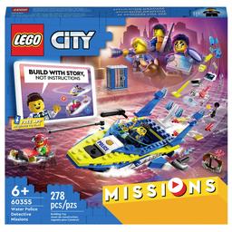 Конструктор LEGO City Детективні місії водної поліції, 278 деталей (60355)