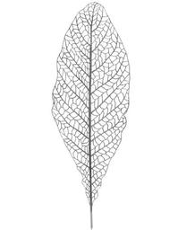 Декоративная веточка Lefard серебро с глиттером, 80 см (681-019)