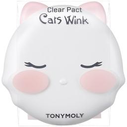 Пудра компактная Tony Moly Cats Wink Clear Pact Translucent, 11 г