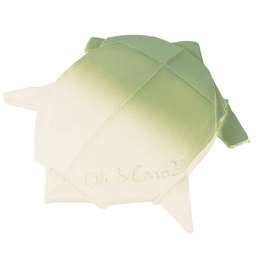 Прорезыватель Oli&Carol Черепаха Оригами, зеленый с белым
