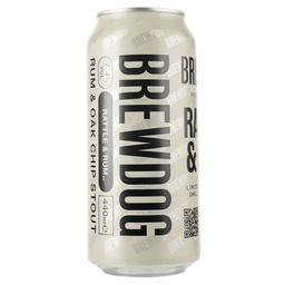 Пиво BrewDog Rattle&Rum, темное, 7,4%, ж/б, 0,44 л