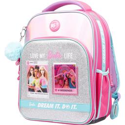 Рюкзак каркасний Yes S-78 Barbie, рожевий з сірим (552124)