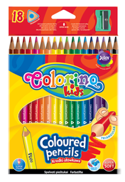 Олівці кольорові Colorino, з точилкою, 18 шт., 18 кольорів (57431PTR)