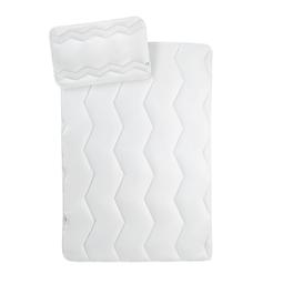 Набір в ліжечко Papaella Comfort: ковдра 135x100 см + подушка 60х40 см (8-29611 білий)