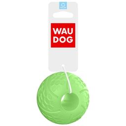 М'ячик Waudog Fun світлонакопичувальний, з отвором для ласощів, 7 см, салатовий (6209)