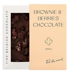 Шоколад черный Spell, с клюквой и шоколадным печеньем, 85 г (827969)