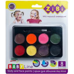 Фарби для гриму обличчя і тіла ZiBi Kids Фантазія на водній основі 8 кольорів (ZB.6567)